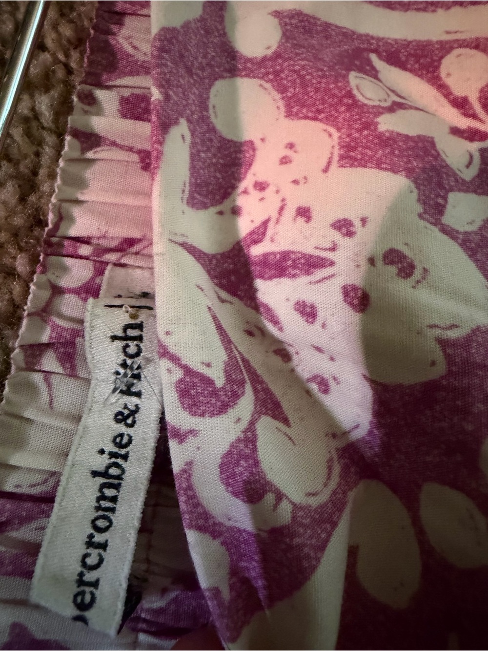 NWOT Abercrombie & Fitch Cotton-Blend Pink Maxi Pocket Skirt Floral Boho  Sz XS - Picture 3 of 10